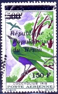Bird, Emerald Starling, Benin stamp SC#C357 used
