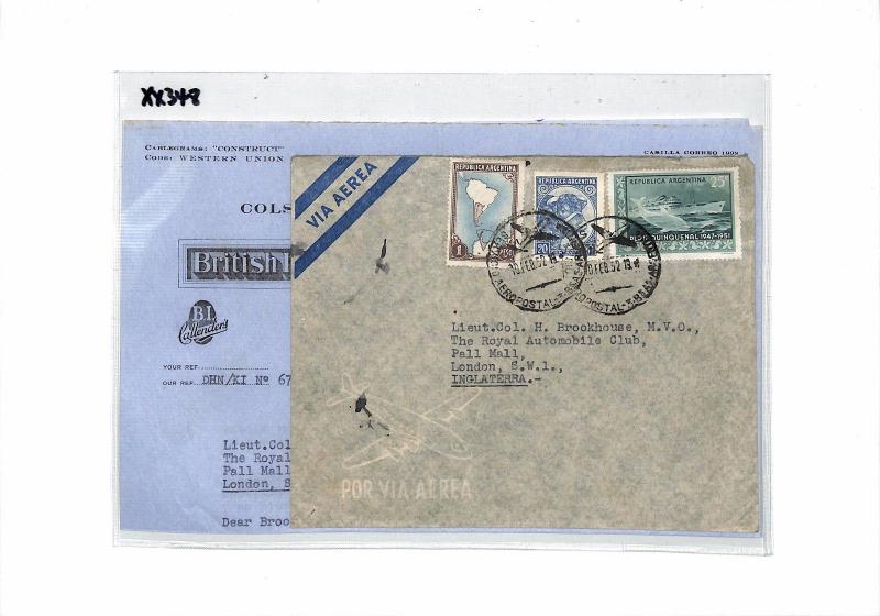 ARGENTINA Buenos Aires GB London Contents Royal Automobile Club 1952 XX348