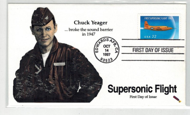 DYNAMITE HANDPAINTED TINTED 3173 CHUCK YEAGER AVIATION FLIGHT SOUND BARRIER