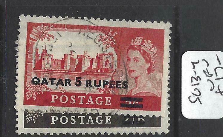 QATAR   (P1804B)  ON   GB  QEII  CASTLES TYPE   SG 13-14     VFU