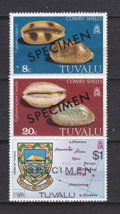 Tuvalu 129-39,136 MNH 1980 3 DIFF. SPECIEMS