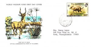 Worldwide First Day Cover, World Life Fund, Gambia
