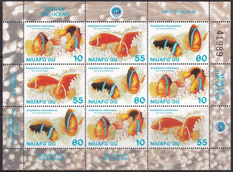 Niuafo`ou, Fauna, Fishes MNH  / 1998