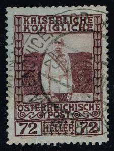 Austria #123 Franz Josef; Used (0.40)