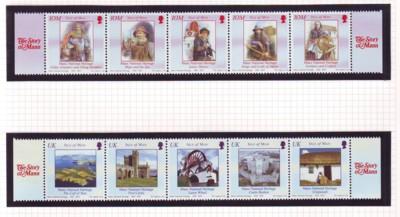 Isle of Man Sc 1050-1 Manx History stamp set mint NH