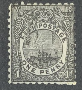 FIJI  1895 1d perf 11 SG87. MOUNTED MINT..CAT £23