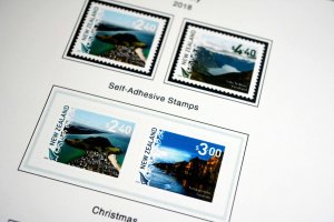 COLOR PRINTED NEW ZEALAND 2016-2020 STAMP ALBUM PAGES (103 illustrated pages)