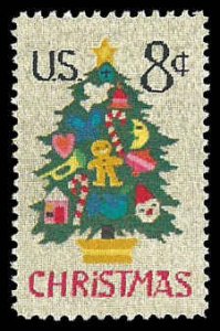 PCBstamps   US  #1508 8c Christmas - Needlepoint, MNH, (9)