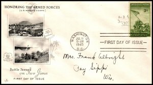 US 929 Iwo Jima Artcraft Pen FDC