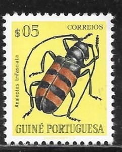 Portuguese Guinea 281: 5c Long-horned Borer Beetle (Analeptes trifasciata), M...