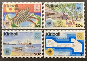 Kiribati 1983 #418-21, Commonwealth Day, MNH.