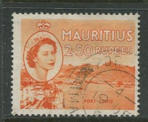 Mauritius-Scott 263 -QEII Pictorial Definitives -1953 -Used -Single 2.1/2 Stamp