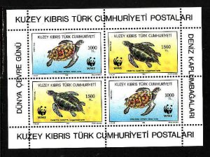 Northern Cyprus (Turkish Republic)-Sc#328a-unused NH WWF set