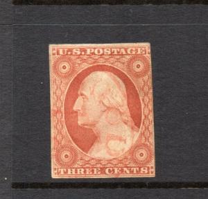 #10A - 3 cent stamp of 1851 - RARE FIRST PLATE #1 early - cv$160 -   36L1e