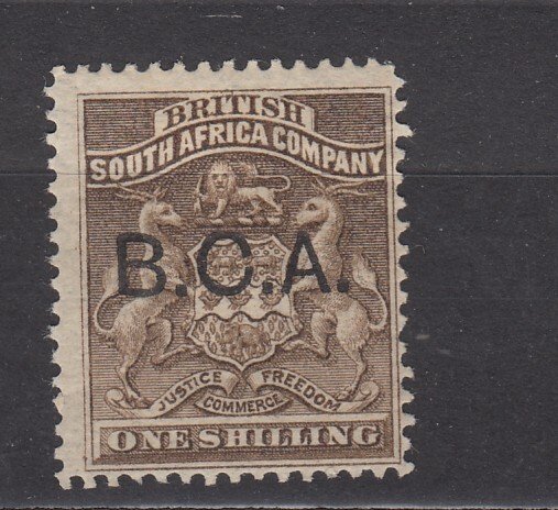 J40171 JL Stamps 1891-5 British central africa mh 6p #5, B.C.A. ovpt