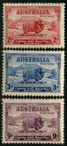 Australia #147-149 Mint Set