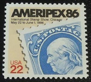 1985 22c Ameripex '86 Scott 2145 MNH