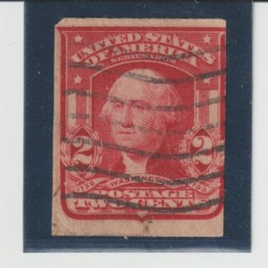 U.S. Scott # 320 Washington Stamp - Used Single Catalogue $19.00