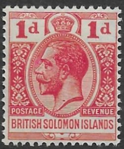 Solomon Island 44   1923   1 d  fine mint    - hinged