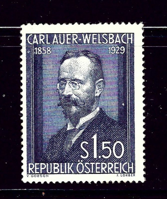 Austria 595 MNH 1954 Carl Auer-Welsbach  #1