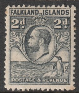 Falkland Islands Scott 56 - SG118, 1929 Whale & Penguin 2d MH*