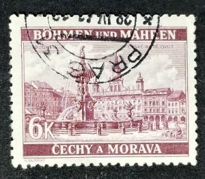 Czechoslovakia - Bohemia and Moravia #45 Used FVF