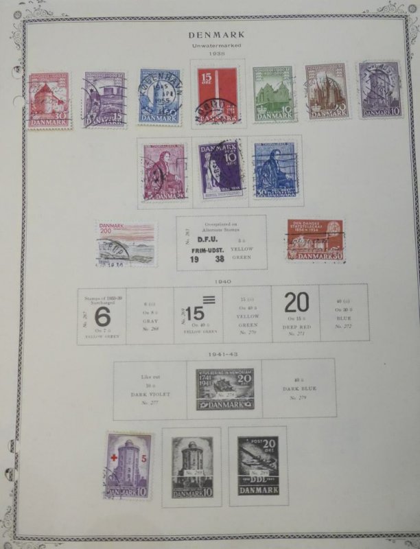 EDW1949SELL : DENMARK Nice collection on pages with many Better. Good Starter