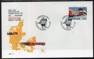 Denmark 1077 Train U/A FDC