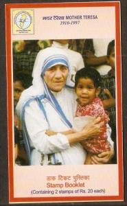India 2009 Mother Teresa Missionaries of Charity Bilaspur Stamp Booklet  # 13093