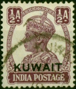 Kuwait 1945 1/2a Purple SG53 Fine Used