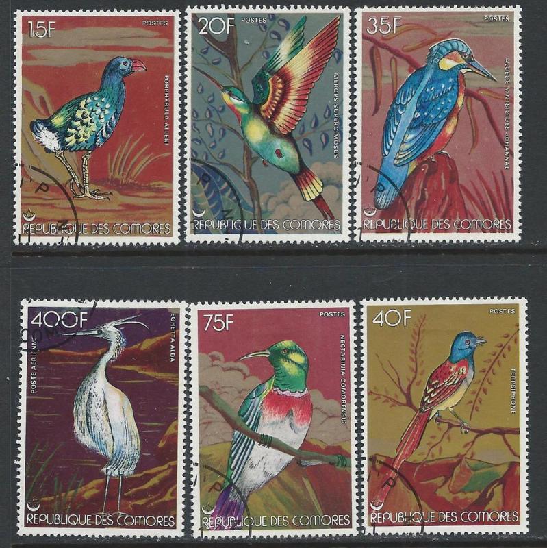 COMORO ISLANDS SC# 285-90 F-VF U 1978