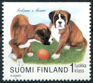 Finland Sc#1081 MNH, 1(2.80m) multi, World Dog Show, Helsinki (1998)