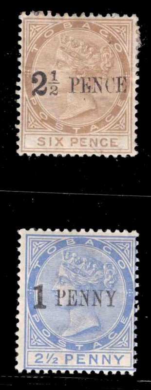 MOMEN: TOBAGO SG #13,29 MINT OG H £220 LOT #66282