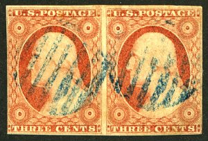 U.S. #10 USED PAIR