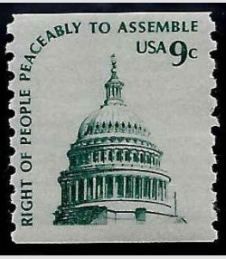 U.S. #1616 Capital Dome 9c Coil Single, MNH.