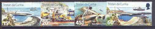 Tristan da Cunha 1996 New Harbour set of 4 unmounted mint...