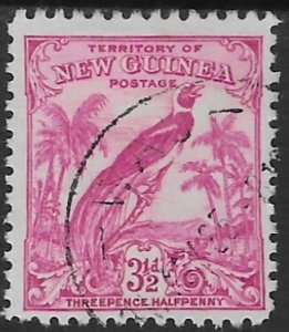 New Guinea  36  1934  3 1/2 d fine used