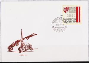 Liechtenstein. FDC.1995  60r Machine Label. Fine Used