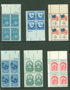 United States #1146/1157 Mint (NH) Plate Block