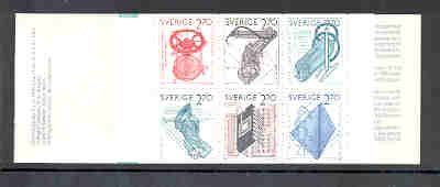 Sweden Sc 1501a 1984 Swedish Inventions stamp booklet mint NH