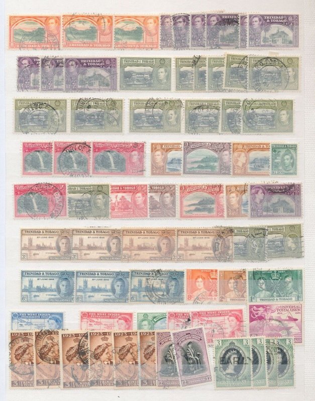 Trinidad & Tobago GVI/QE M&U Collection (Apx 450+Items) ZK1646