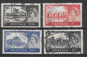 Great Britain Scott #309-312 Used  Complete Set Elizabeth II 2018 CV $52.50