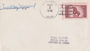 United States Arizona Marinette 1949 4f-bar  1912-1957  Philatelic.