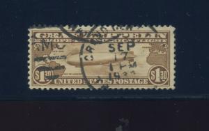 Scott C14 Graf Zeppelin Air Mail Used Stamp (Stock C14-140)