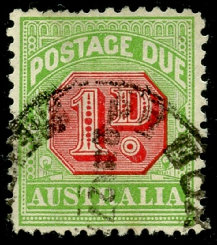 AUSTRALIA Sc#J40b 1914 1p Postage Due Perf. 11 Wmk. 13 Used