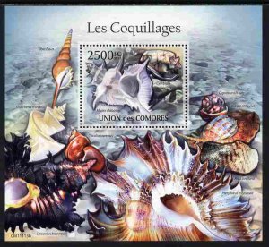 COMORO ISLANDS - 2011 - Shells - Perf Souv Sheet - MNH - Private Issue