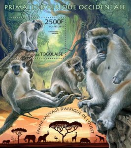 Togo - Primates - Souvenir Sheet - 20H-524