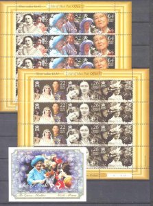 Isle of Man 857-59 MNH m/s Queen mother SCV39