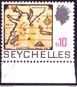 SEYCHELLES 1969 QEII 10R Multicoloured SG278 FU