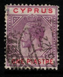 CYPRUS SG90 1922 1pi VIOLET & RED USED